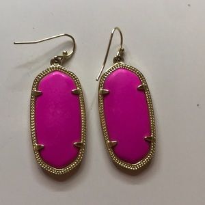 PINK Kendra Scott earrings COMES WITH BAG